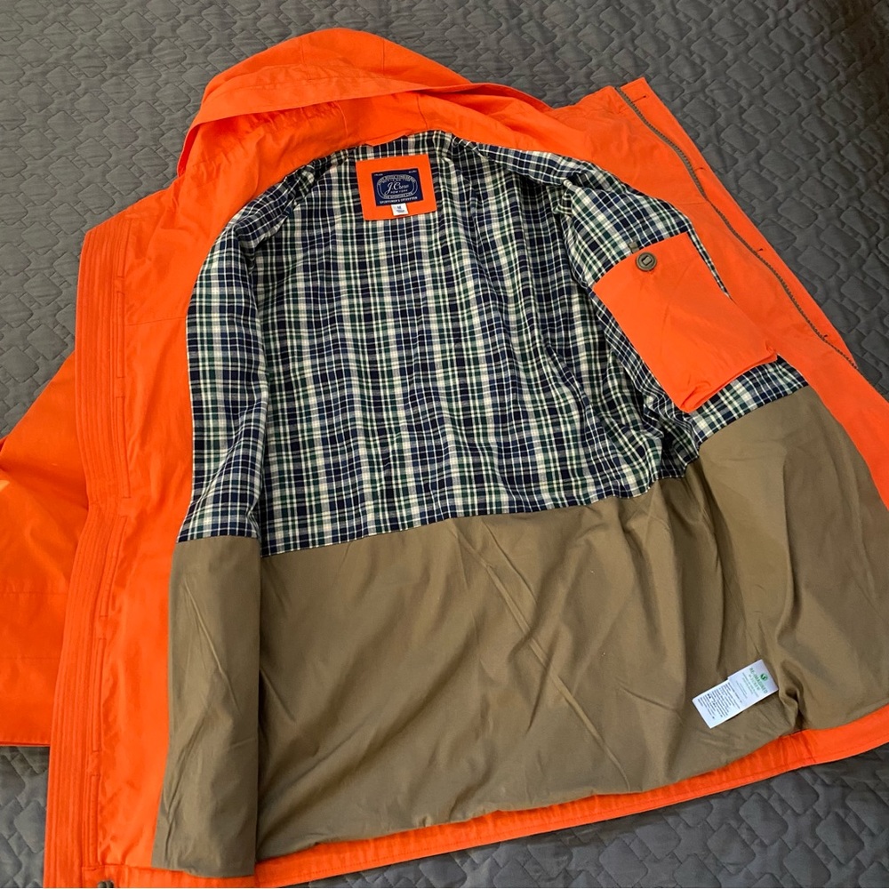 NEW ✅ J. Crew - Orange Cotton-Nylon Survey Parka
